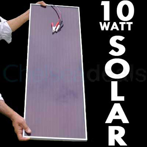Solar Panel 12V Battery Charger 10 WATT Cars/Boats