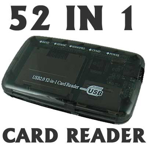 Internal Memory Card Readers on 52 In 1 Usb 2 0 Memory Card Reader Writer Sm Cf Sd Uk