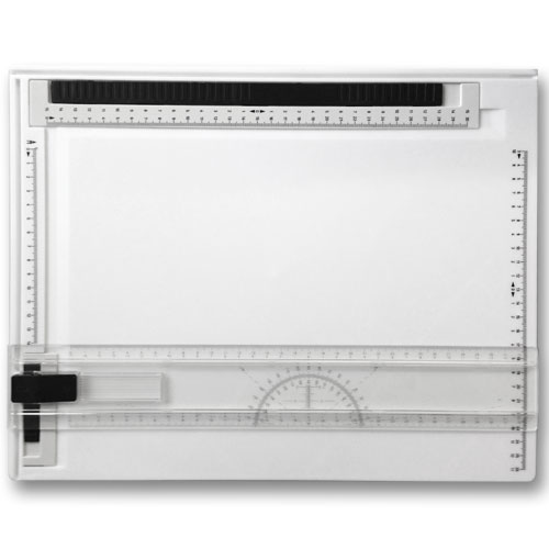 Deluxe A4 Drawing Board with Sliding Rule and Protractor