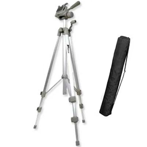 Silver Finish Full Size Tripod with Case