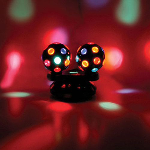 NEW LARGE TWIN LIGHT DUAL ROTATING DISCO BALLS PARTY LIGHTS GIFT BOXED eBay