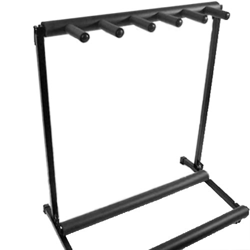 5 Way Folding Multi Guitar Rack Stand Electric Acoustic Bass