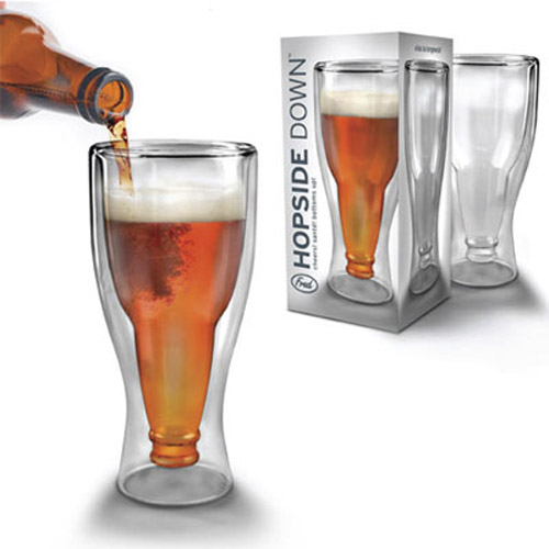 Hopside Down Beer Half Pint Glass