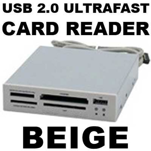 ALL-IN-ONE Internal 3.5" Memory Card Reader, USB 2.0 & Case BGE