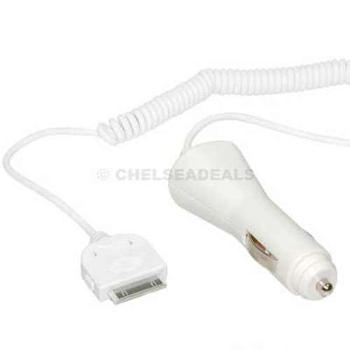 iPod Car Charger - for Nani, Mini, Video, 3G & 4G iPods