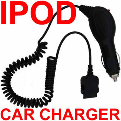 In Car Charger for all iPod's - Black