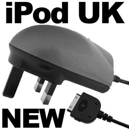 iPod UK Charger - Black