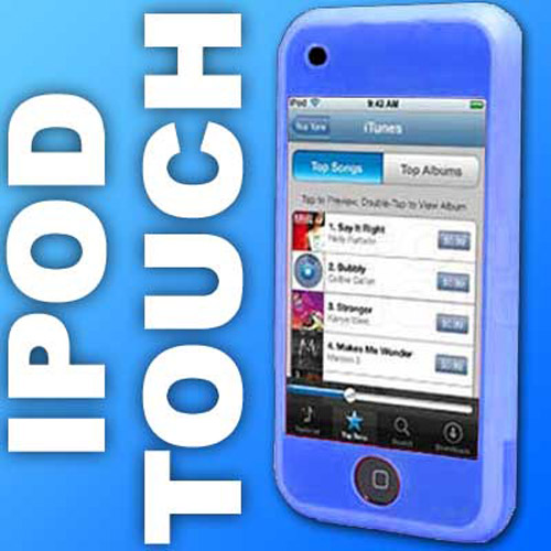 Apple iPod Touch Silicone Skin Case - Blue