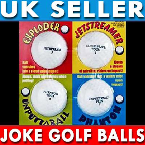 Awesome Four Some Joke Golf Balls Pack of 4