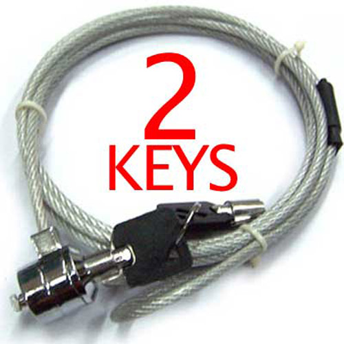 New Notebook Laptop Security Steel Cable Lock Chain - Key