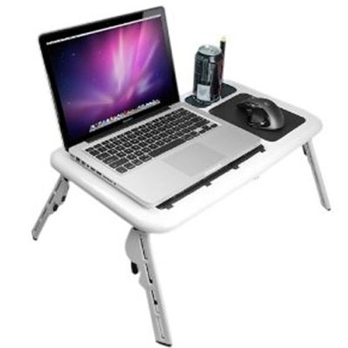 Foldable Laptop Stand Table with 2 Fans