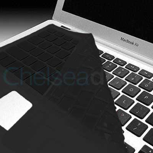 KeyBoard Silicone Cover Skin Case For MacBook Air - Black