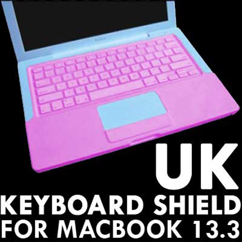 KeyBoard Silicone Cover Skin case For 13.3" MacBook - Pink