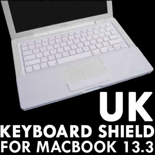 KeyBoard Silicone Cover Skin case For 13.3" MacBook - White