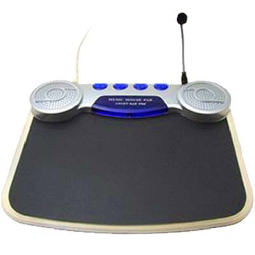 LED Mouse Mat with USB Hub, Microphone and Speakers