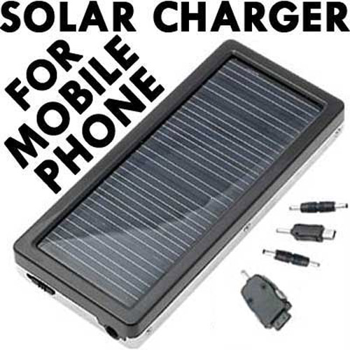 Solar Powered Charger for Mobile Phones (nokia, motorola)
