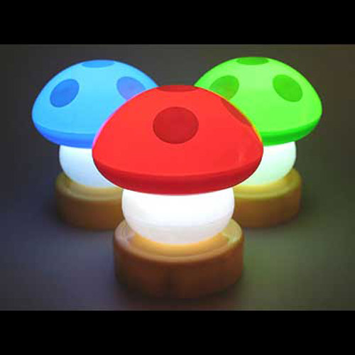 Gorgeous Colourful Mushroom Push/Touch Night Light/Lamp
