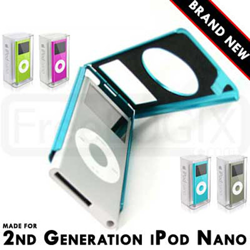 Aluminium Metal Case for Apple iPod Nano 2nd Generation - Blue