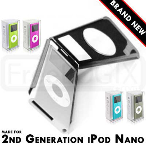 Aluminium Metal Case for Apple iPod Nano 2nd Generation - Silver