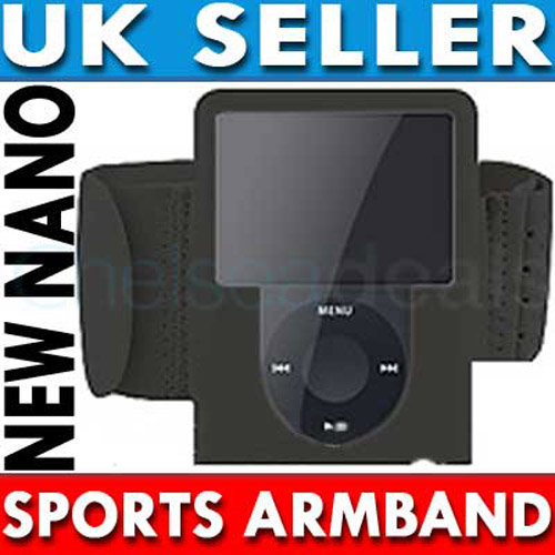 Sports Gym Armband for iPod Nano 3G - Black