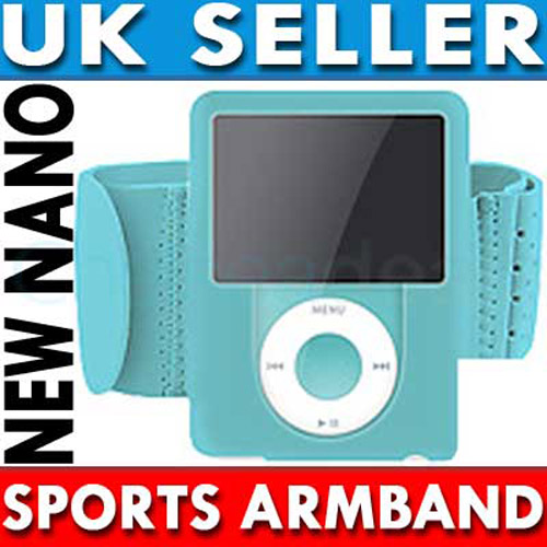 Sports Gym Armband for iPod Nano 3G - Blue