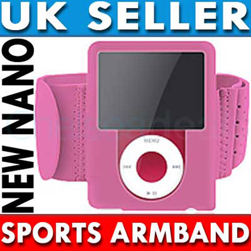 Sports Gym Armband for iPod Nano 3G - Pink