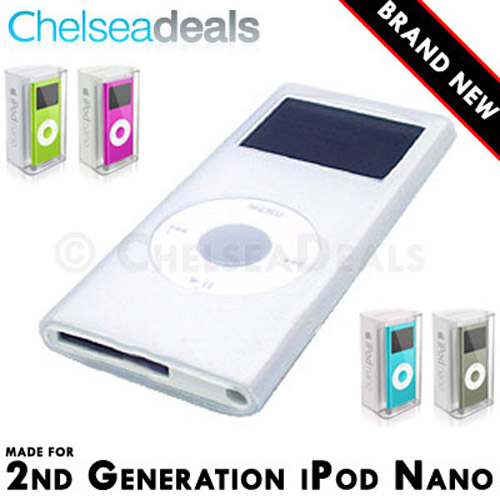 iPod NANO 2G 2nd GENERATION Silicone Tube Skin Case - White
