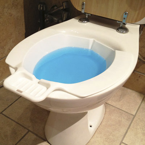 New Portable Travel Toilet Bidet White Seat / Soap Tray / Discreet