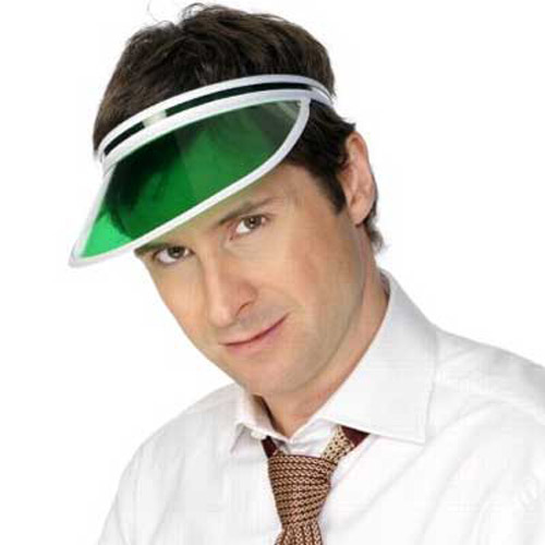 Green Poker Casino Sun Visor Hat Cap