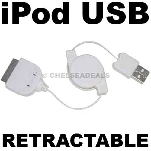 Retractable USB Sync and Charge USB Cable