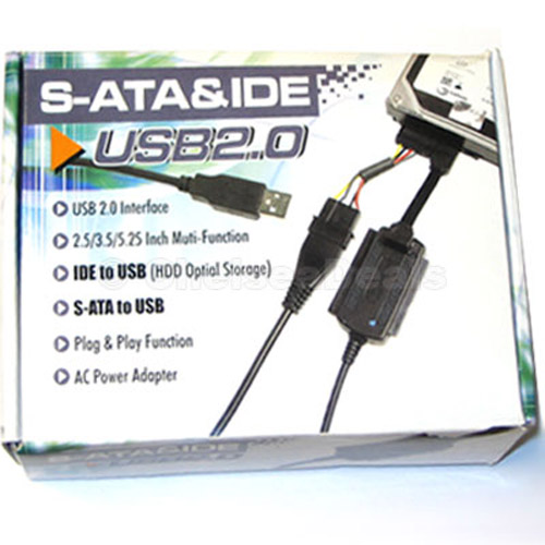 USB 2.0 SATA and IDE Adapter for All 3.5" & 2.5" Devices