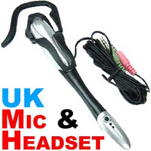 Headsetsmicrophones on Voip Pc Headset Earphones  Microphone For Skype Msn  Uk   Ebay