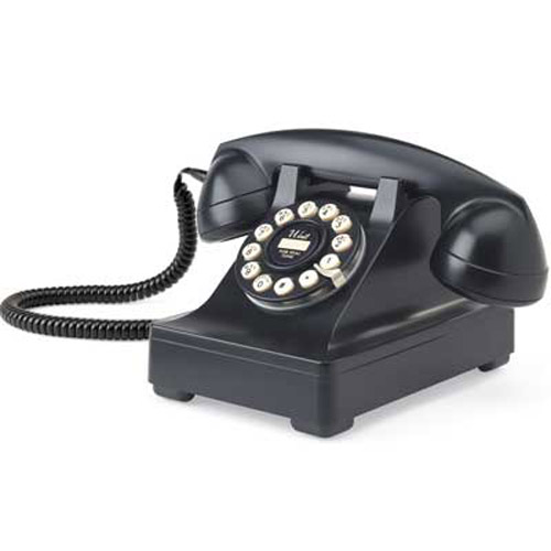 Retro Vintage 1930's Series 302 Black Phone Old Telephone Black