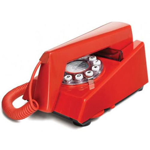 Retro 1970's Trim Phone - Red