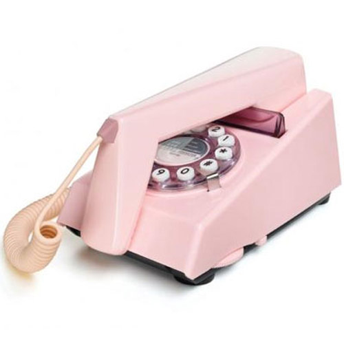 Retro 1970's Trim Phone - Pink