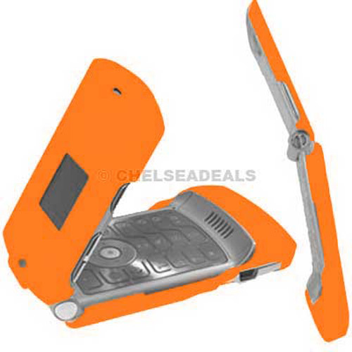 Motorola V3 Clip On Case - Orange