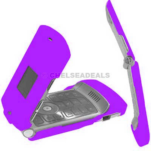 Motorola V3 Clip On Case - Purple