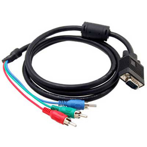 VGA HD15 to 3 RCA TV / HDTV Component Video Cable