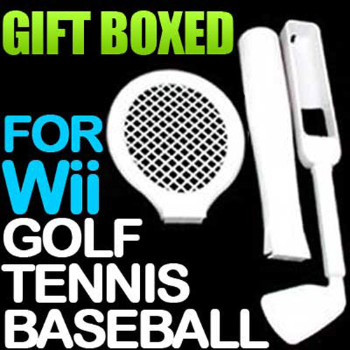 3 IN 1 SPORTS ACCESSORY PACK For Nintendo Wii