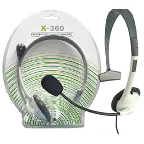Earphone Headset & Microphone for XBOX 360 Live Console